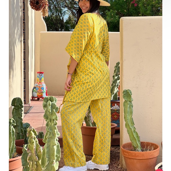 Pax Philomena MARIGOLD PRICKLY PAX CACTUS LOUNGE PANTS - Picture 6 of 7